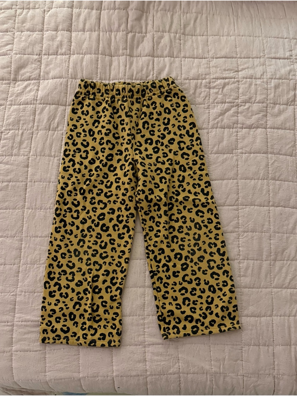 Garanimals Beige Leopard Print Kids Fleece Bottoms